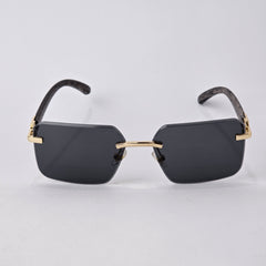 Rimless Wood - Unjaded - 22457 - Gold/Black