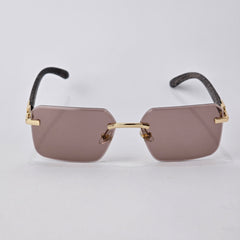 Rimless Wood - Unjaded - 22457 - Gold/Brown