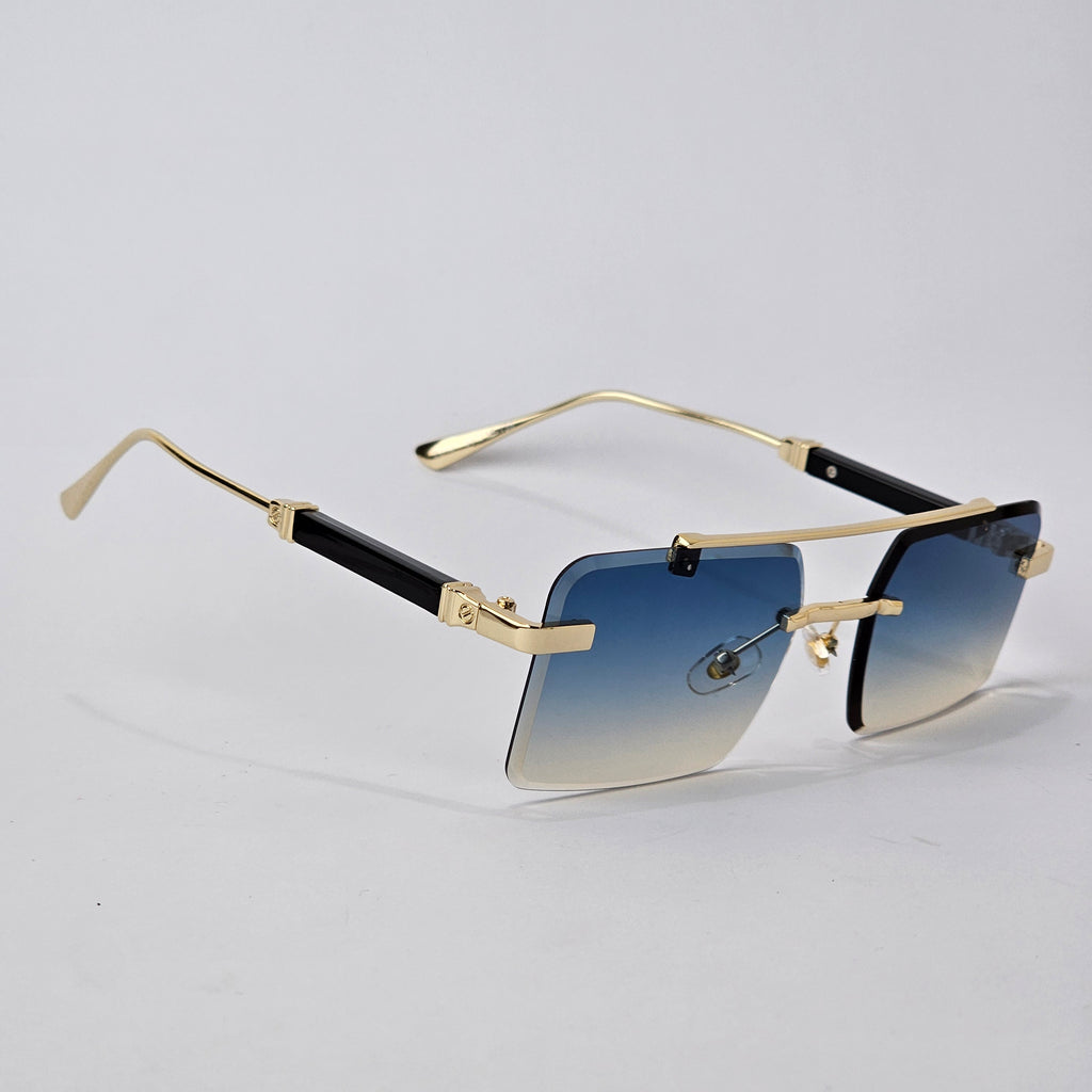Rimless Bridge - Unjaded - 22451 - Gold/Blue