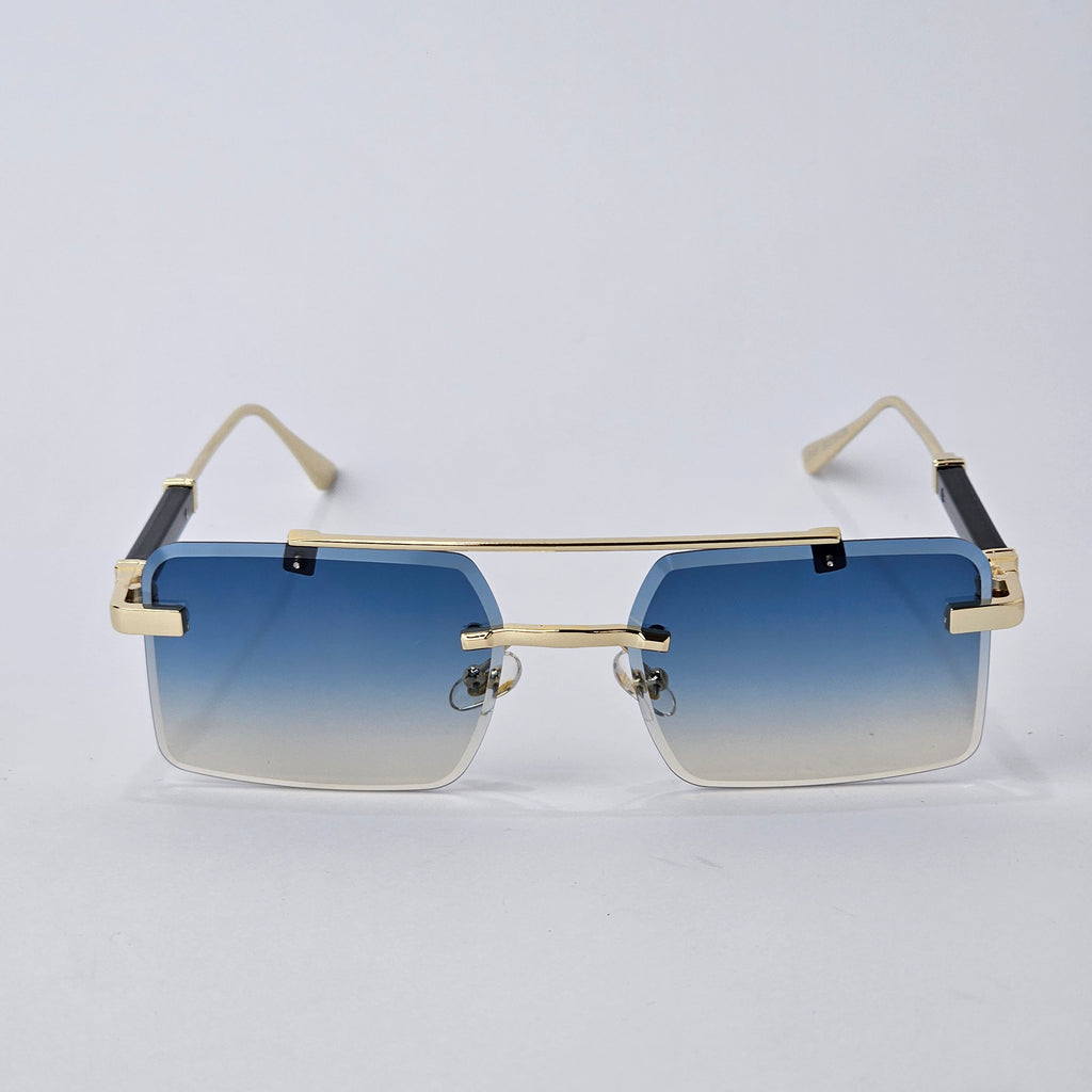 Rimless Bridge - Unjaded - 22451 - Gold/Blue