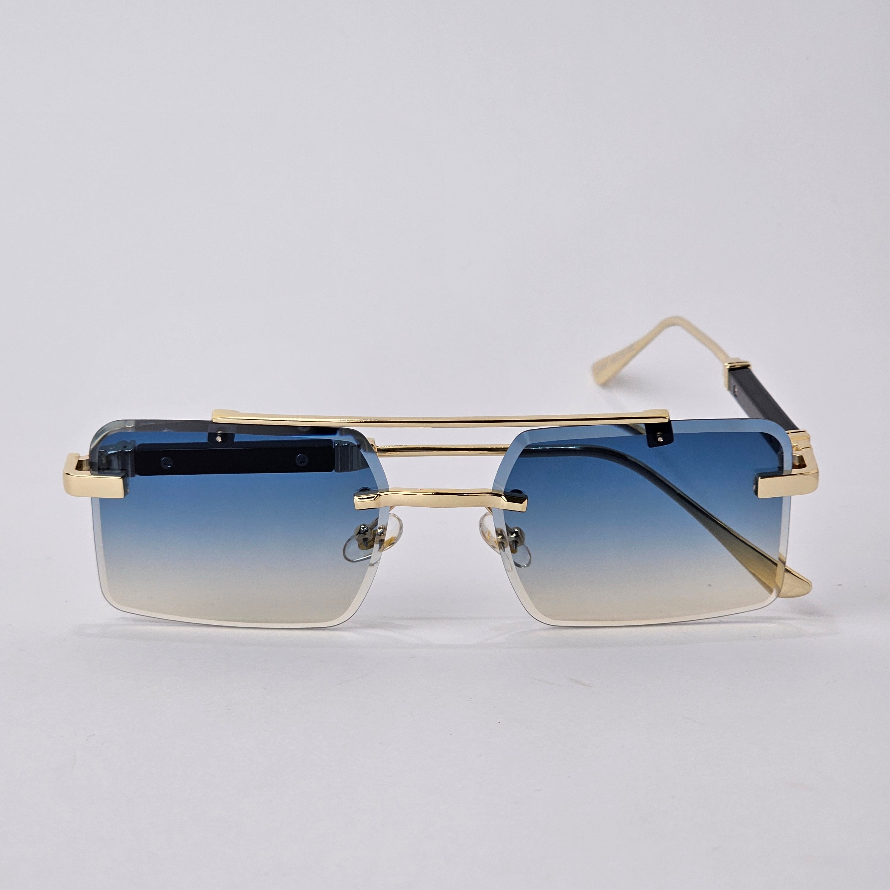 Rimless Bridge - Unjaded - 22451 - Gold/Blue
