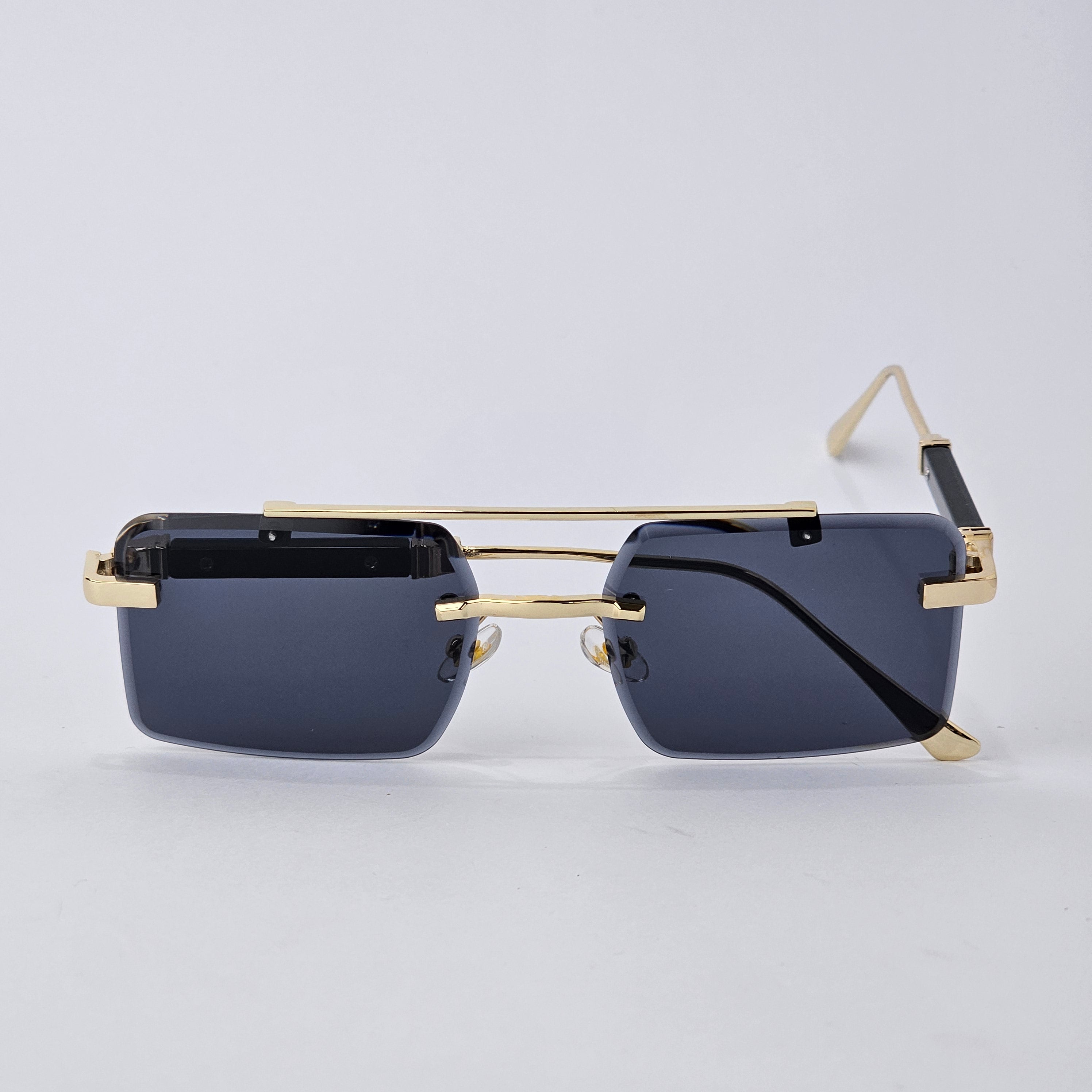 Rimless Bridge - Unjaded - 22451 - Gold/Black