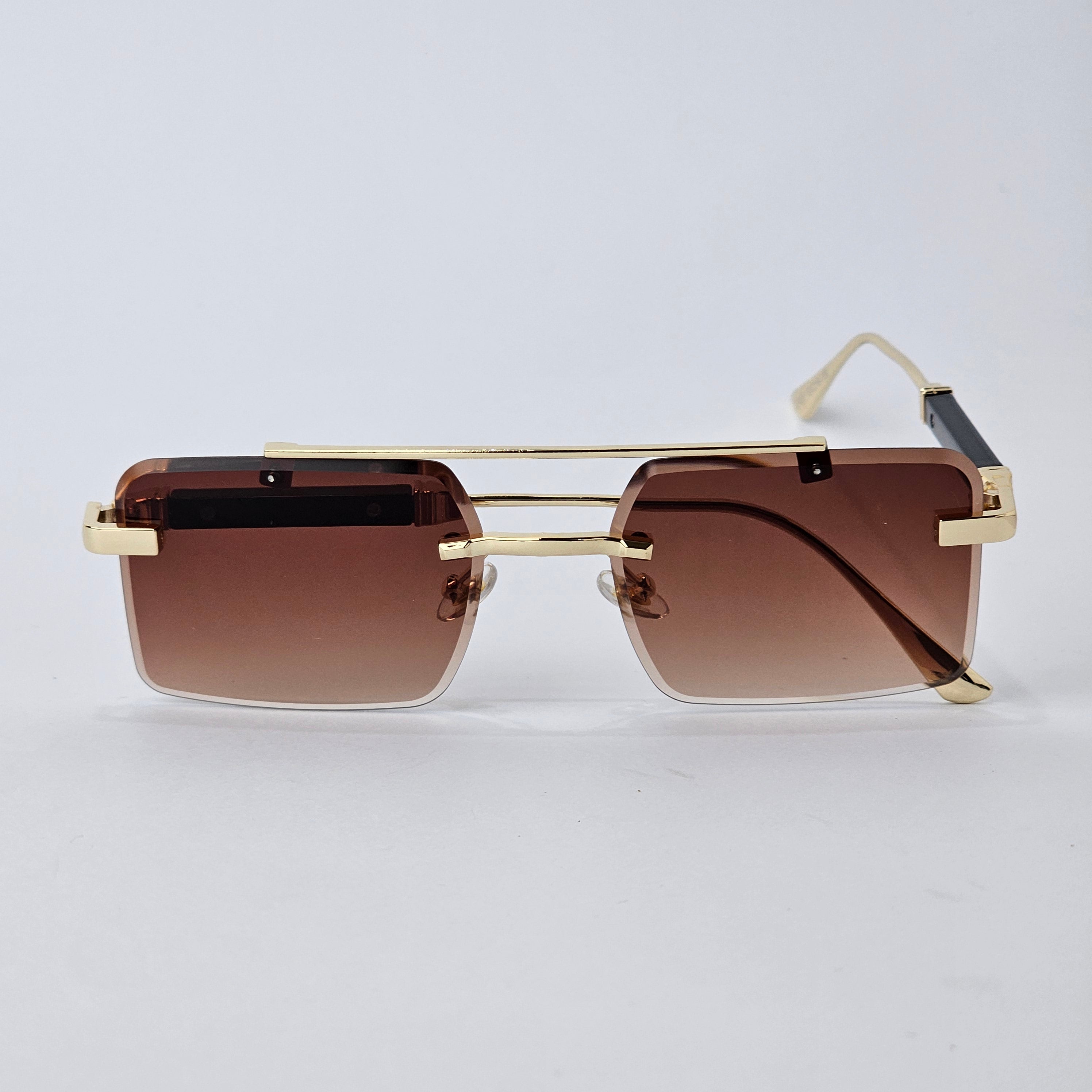 Rimless Bridge - Unjaded - 22451 - Gold/Brown