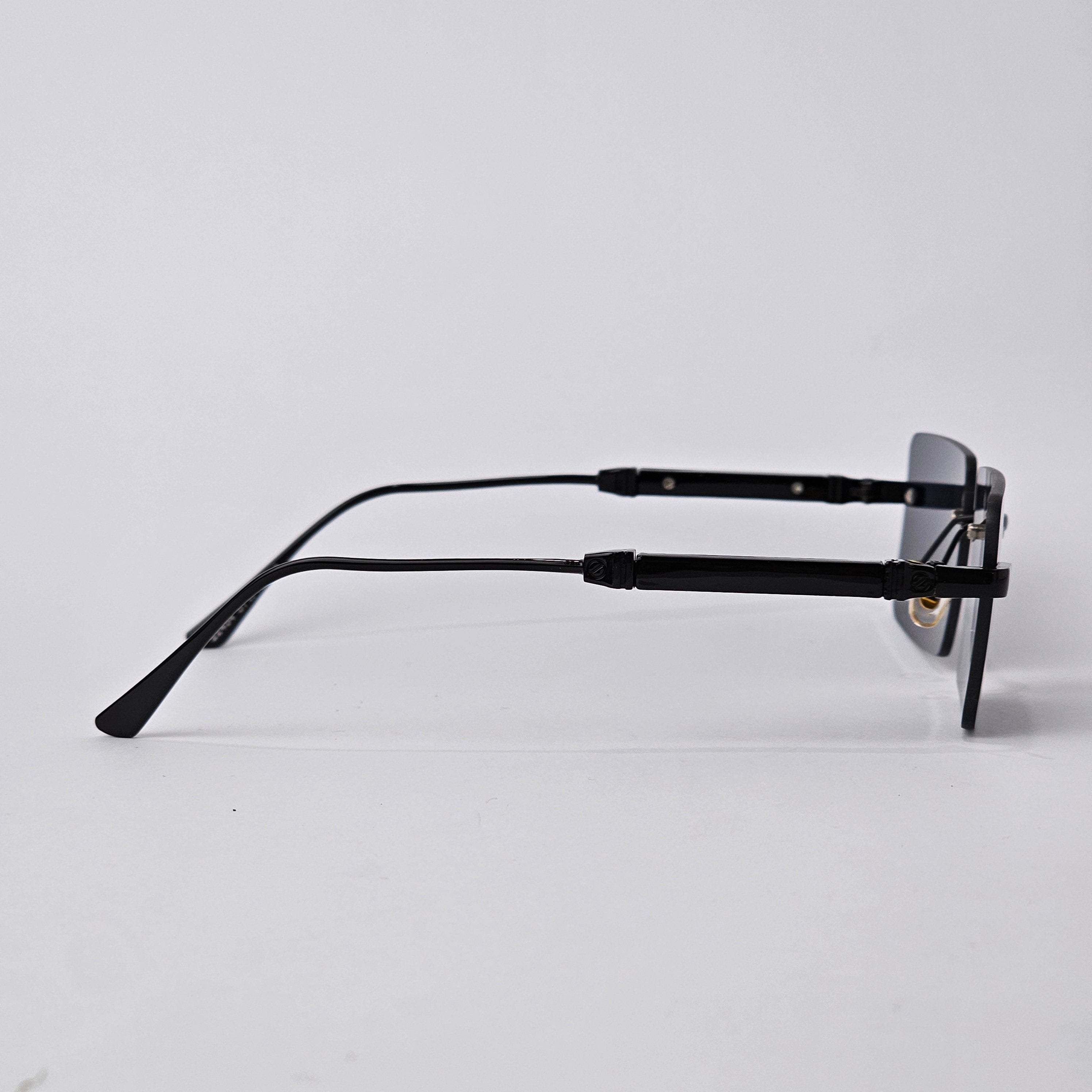 Rimless Rectangle - Unjaded - 22454 - Black