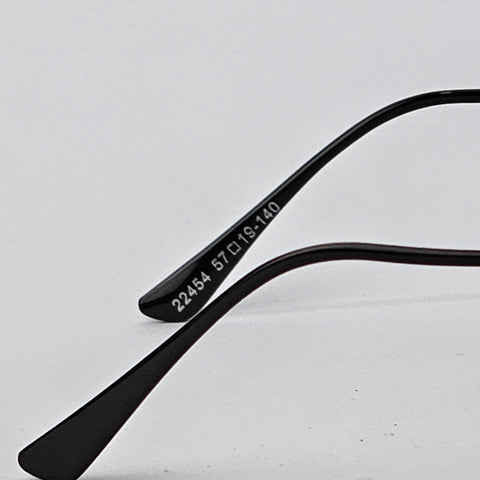 Rimless Rectangle - Unjaded - 22454 - Black