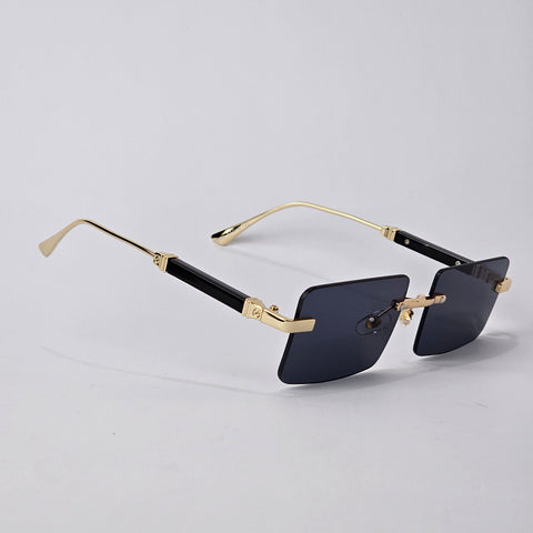 Rimless Rectangle - Unjaded - 22454 - Gold/Black
