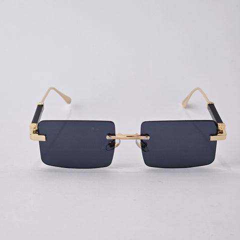 Rimless Rectangle - Unjaded - 22454 - Gold/Black