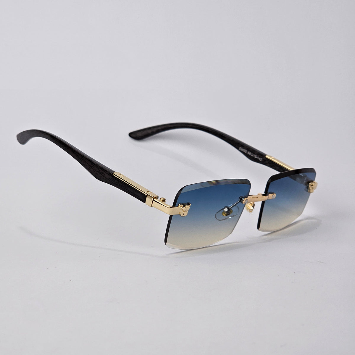 Rimless Sleek Wood - Unjaded - 22455 - Gold/Blue