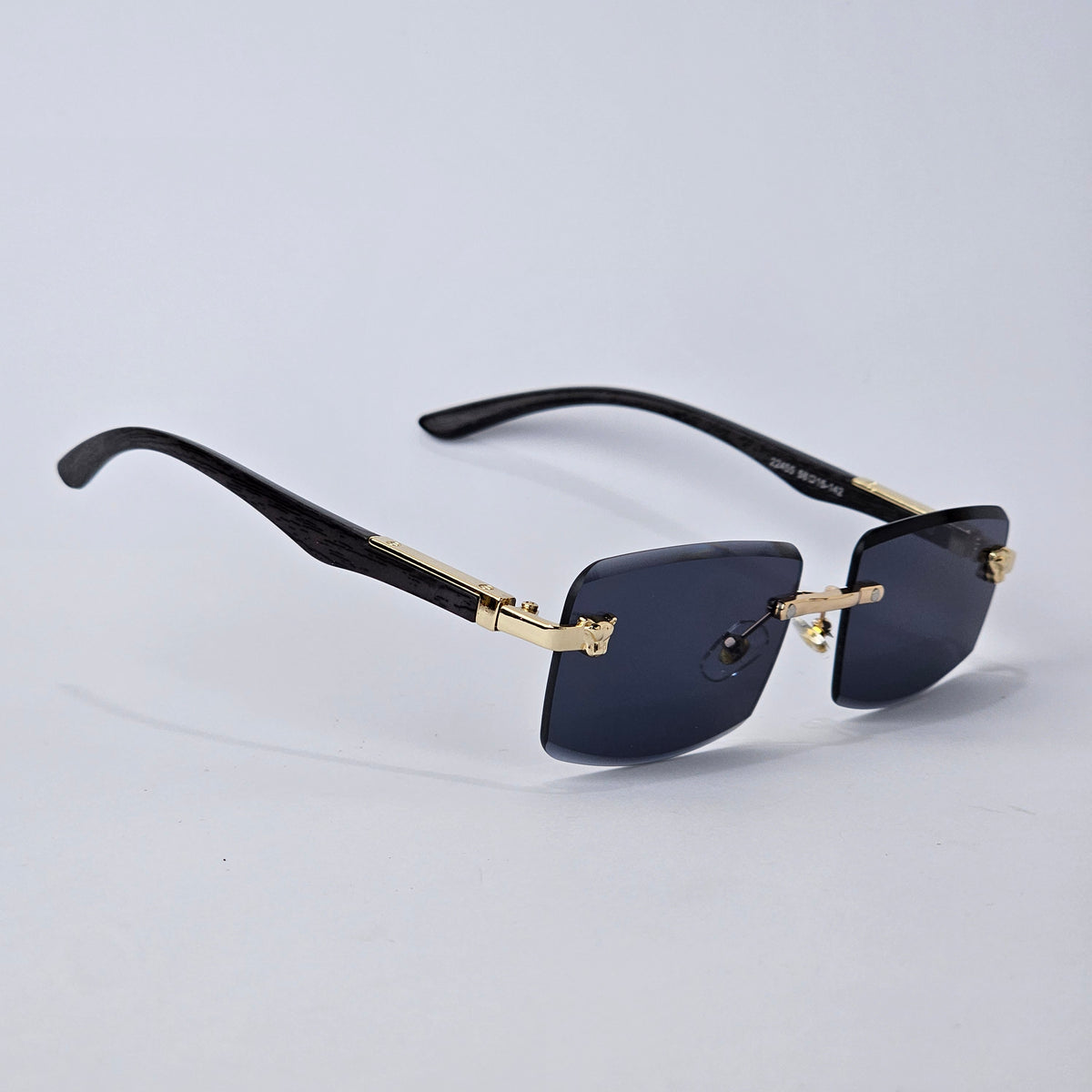 Rimless Sleek Wood - Unjaded - 22455 - Gold/Black