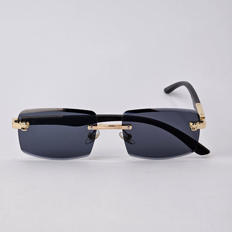 Rimless Sleek Wood - Unjaded - 22455 - Gold/Black