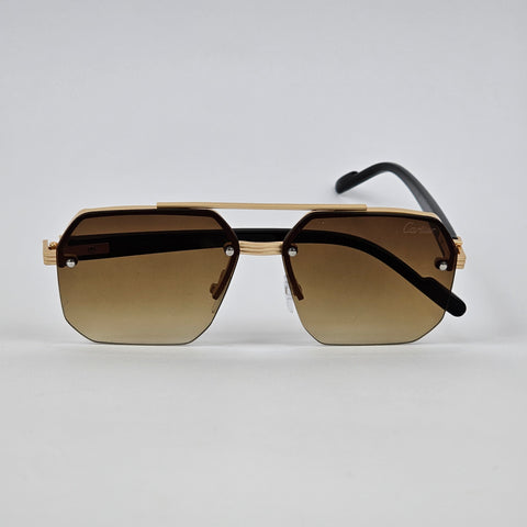 Cartier Rimless Aluminum Bridge - Gold/Brown