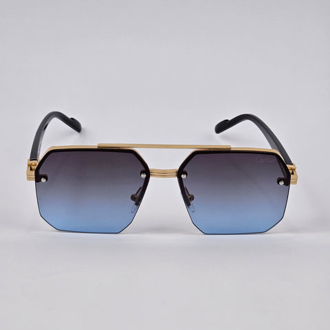 Cartier Rimless Aluminum Bridge - Gold/Blue