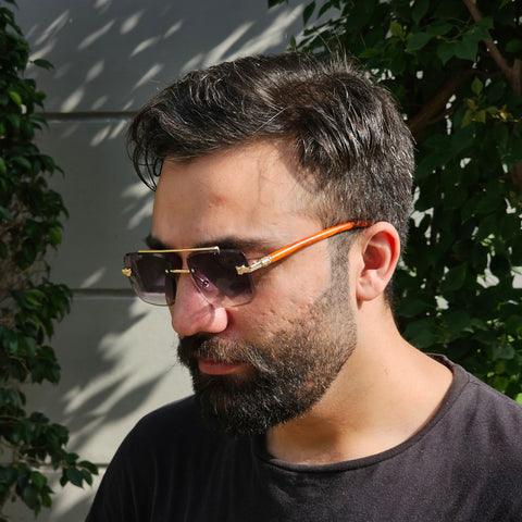 Rimless Bridged Wood - Unjaded - 22510