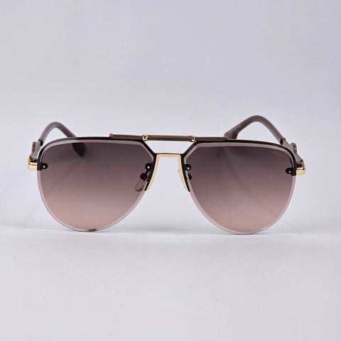 Bling Aviators - Versace - 2653 - Gold/Brown