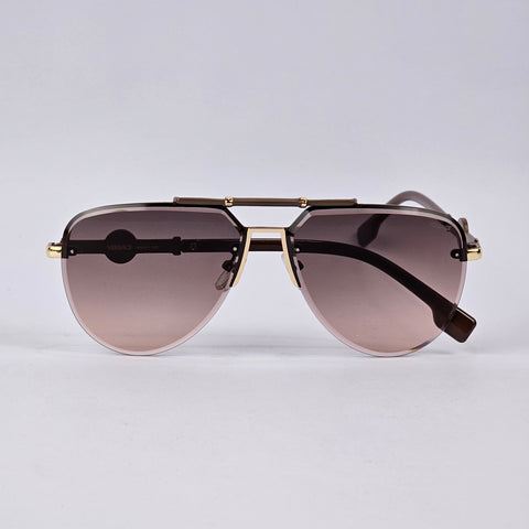 Bling Aviators - Versace - 2653 - Gold/Brown