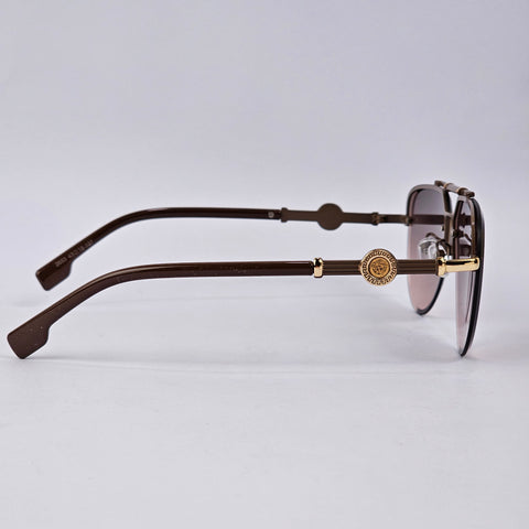 Bling Aviators - Versace - 2653 - Gold/Brown