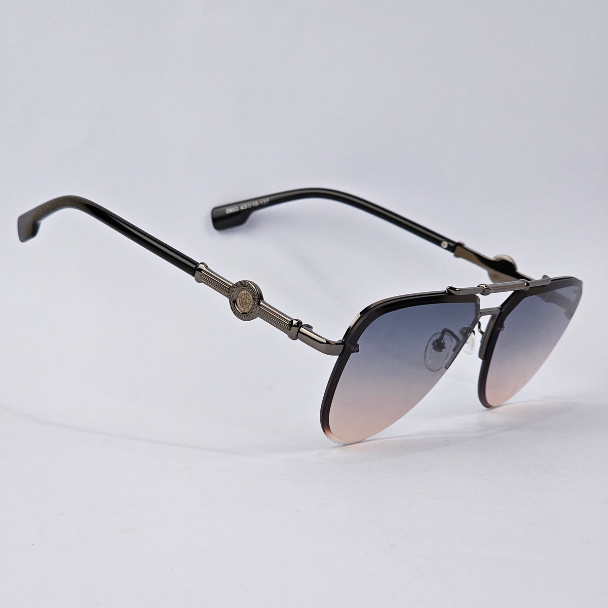 Bling Aviators - Versace - 2653 - Brown