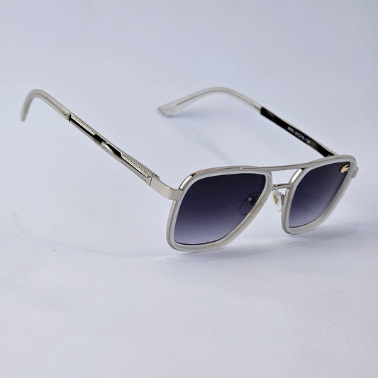 Square Aviators - Lacoste - 9003 - Silver/White - Unisex