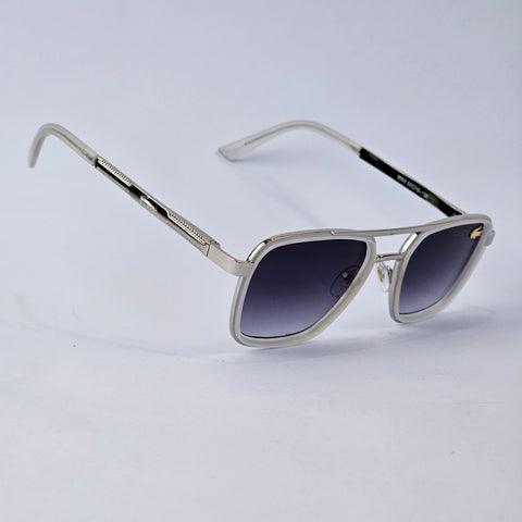 Square Aviators - Lacoste - 9003 - Silver/White - Unisex