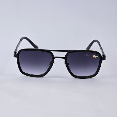 Square Aviators - Lacoste - 9003 - Black - Unisex