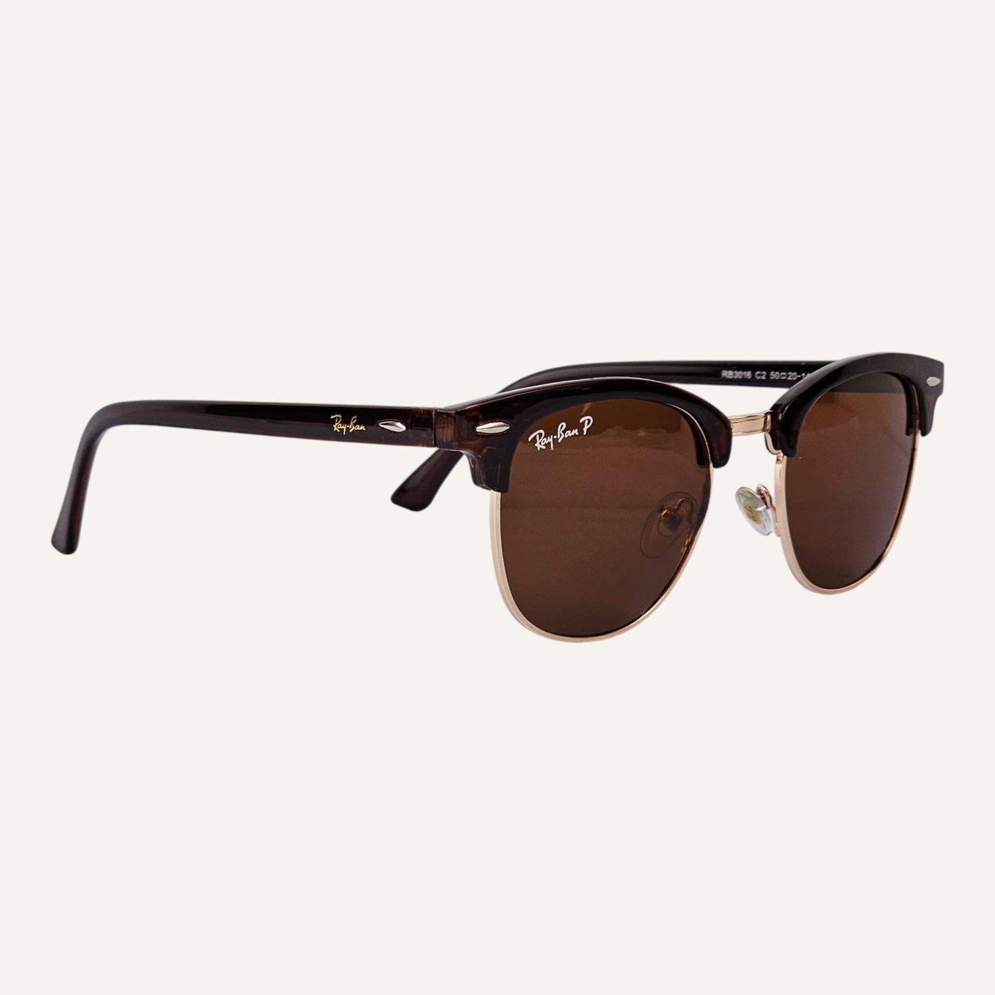 Club Master Round - RB - 3016 - Brown (Polarised) - Unisex