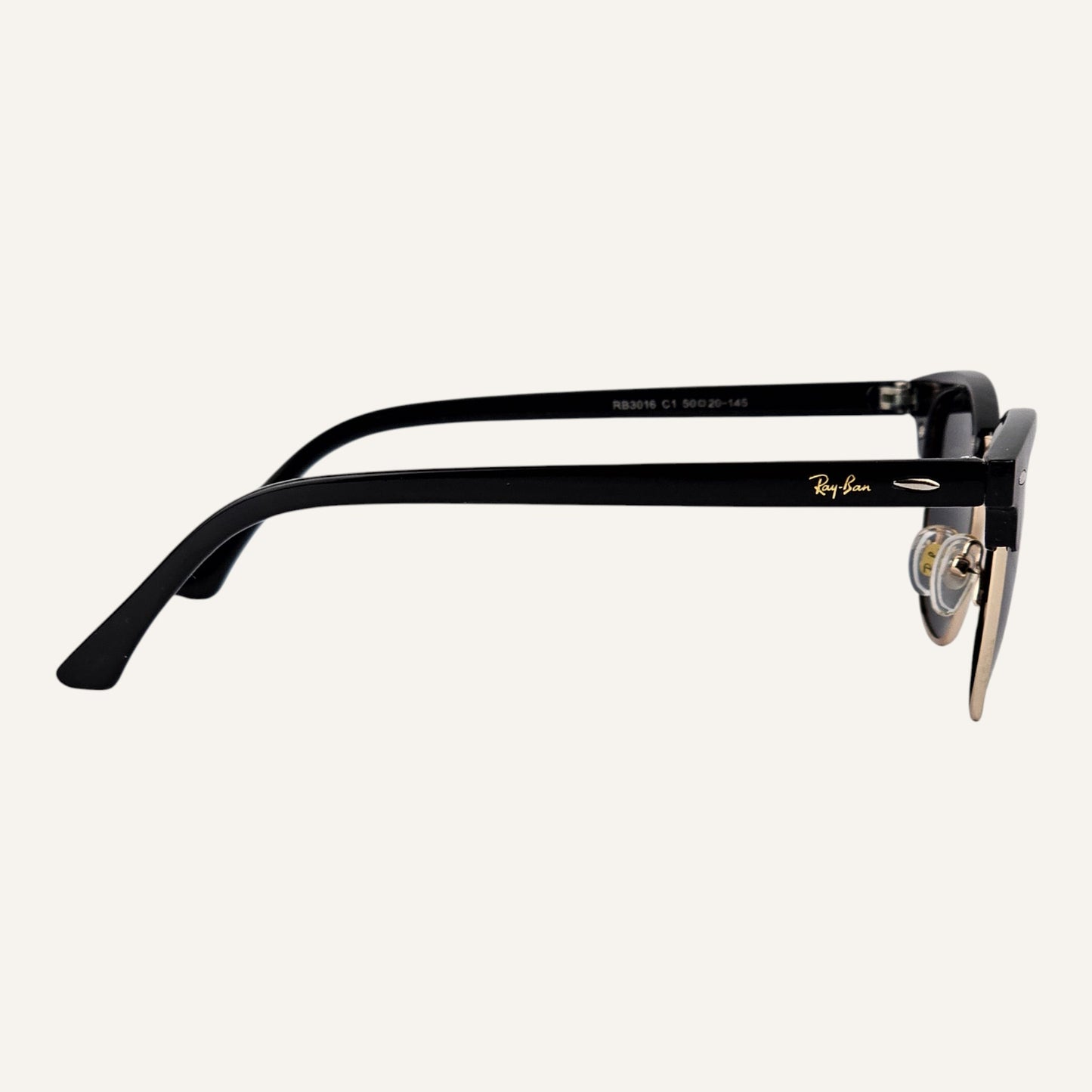 Club Master Round - RB - 3016 - Gold (Polarised) - Unisex