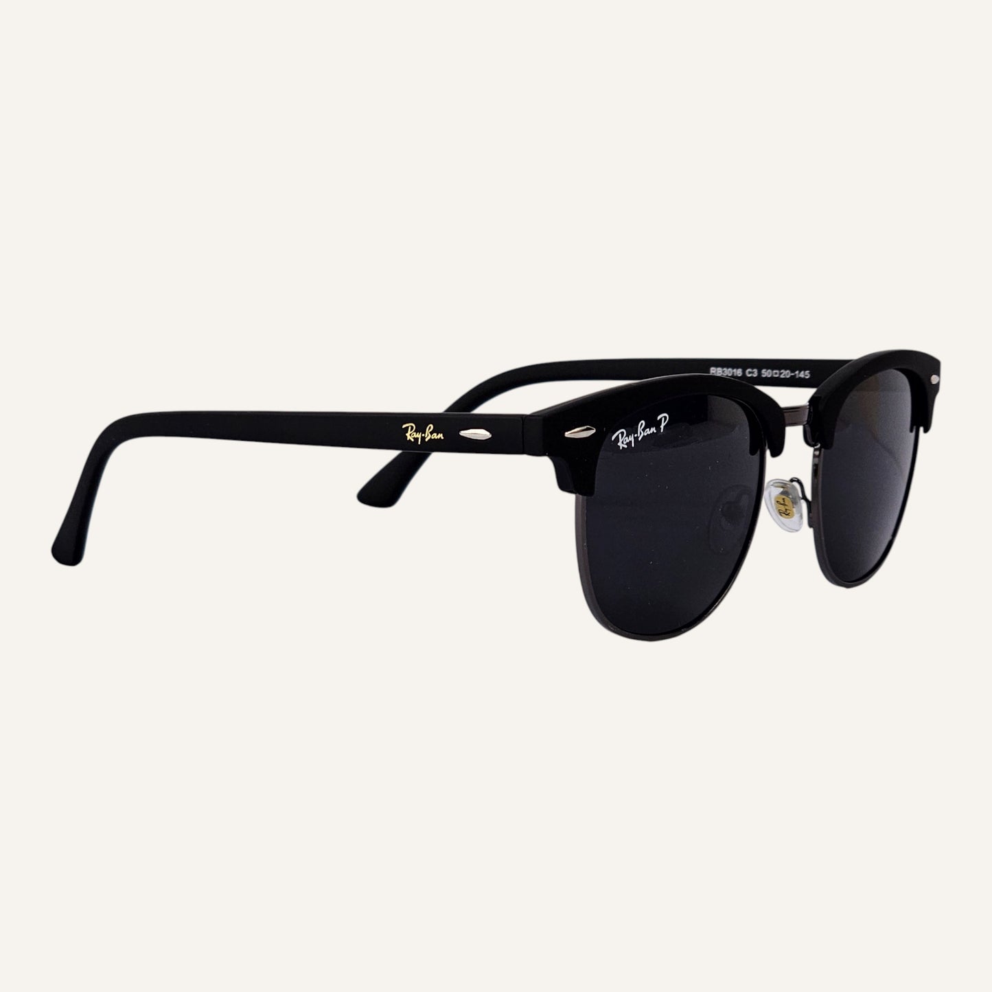 Club Master Round - RB - 3016 - Gun Metal (Polarised) - Unisex