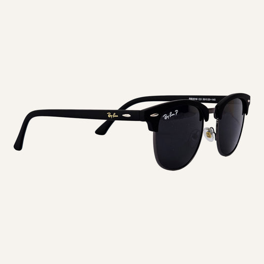 Club Master Round - RB - 3016 - Gun Metal (Polarised) - Unisex