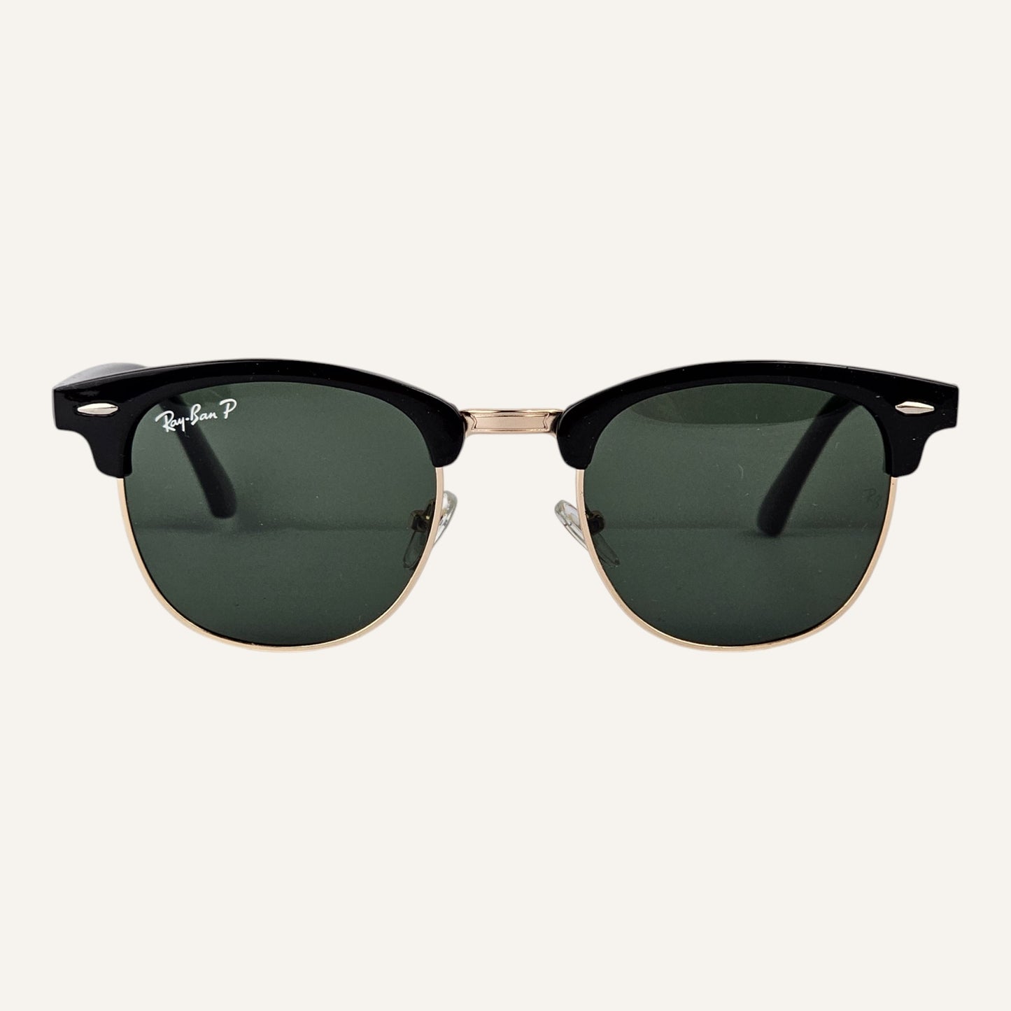 Club Master Round - RB - 3016 - Gold/Green (Polarised) - Unisex
