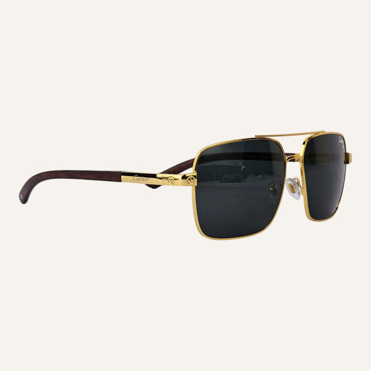 High Aviators - Cartier - Gold/Black - CA25811