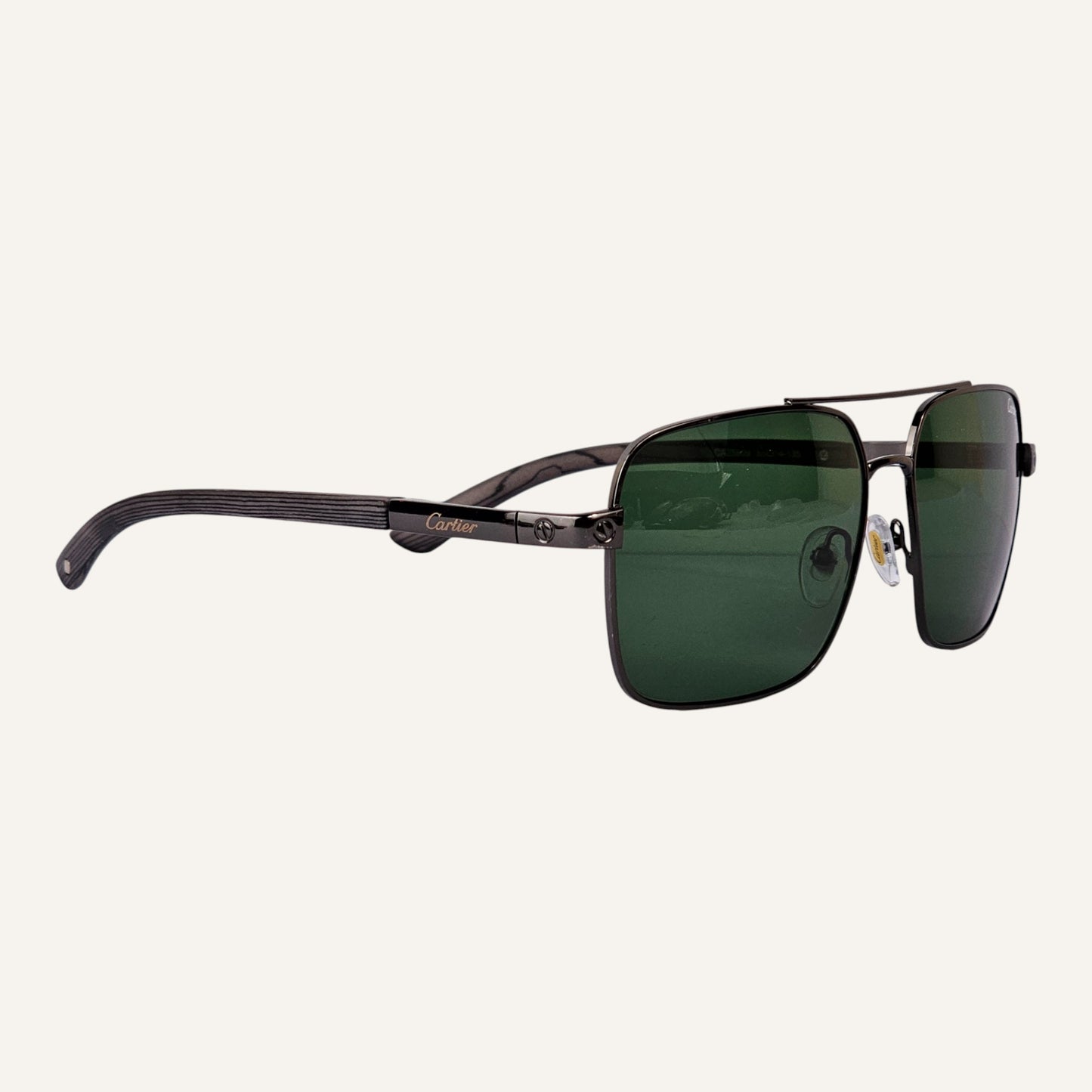 High Aviators - Cartier - Black/Green - CA25811