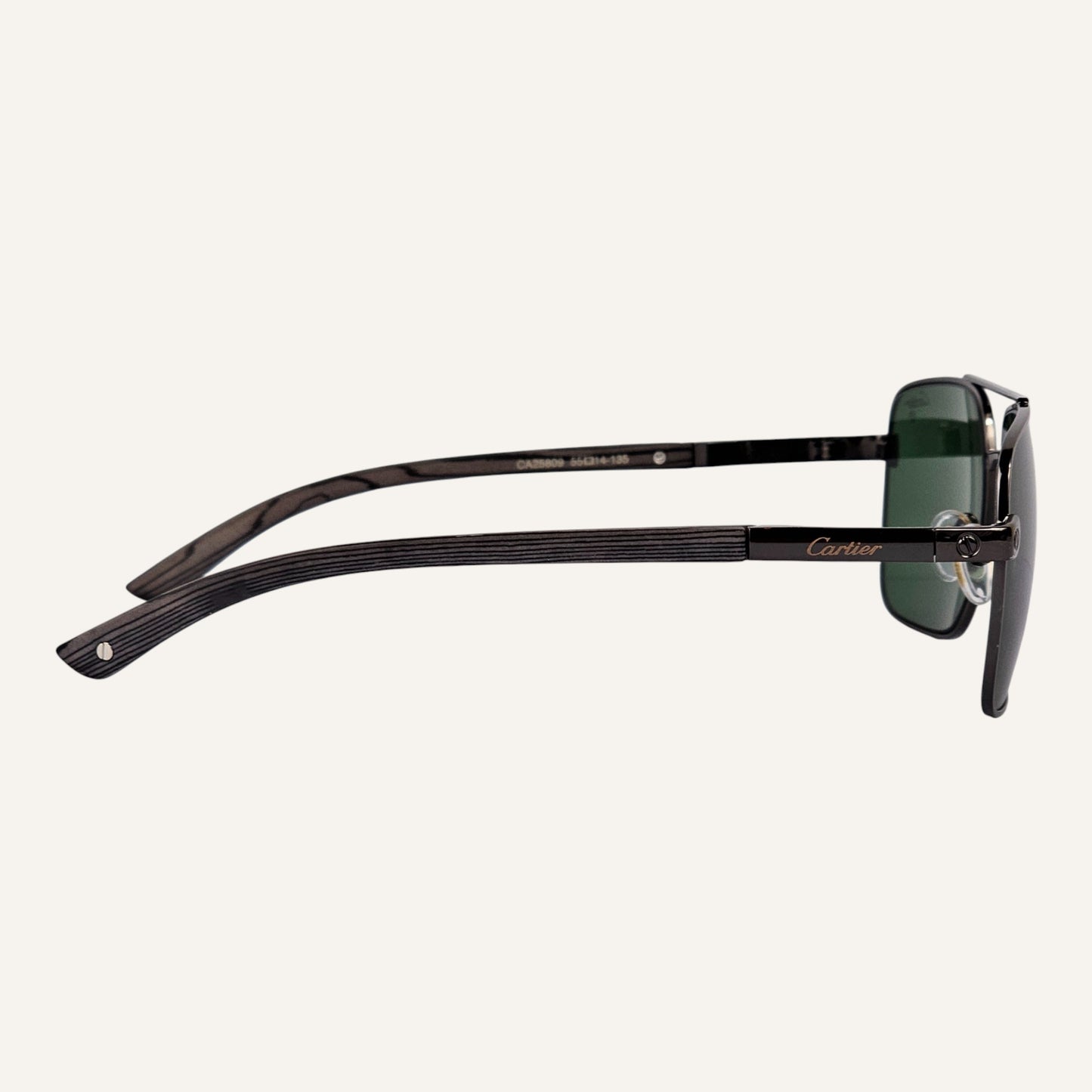 High Aviators - Cartier - Black/Green - CA25811
