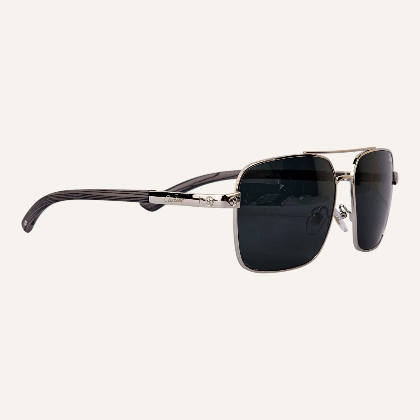 High Aviators - Cartier - Silver/Black - CA25811