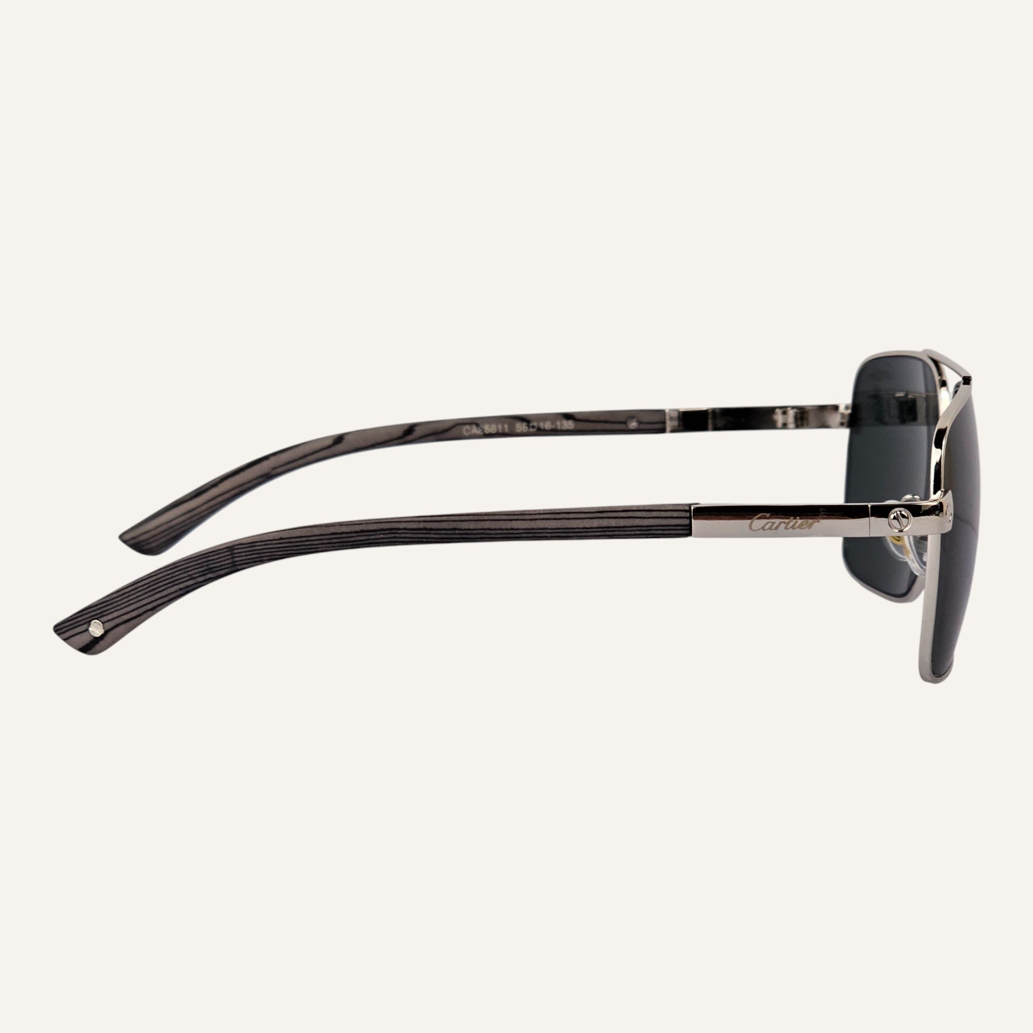 High Aviators - Cartier - Silver/Black - CA25811