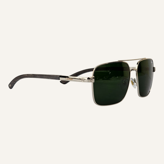High Aviators - Cartier - Silver/Green - CA25811