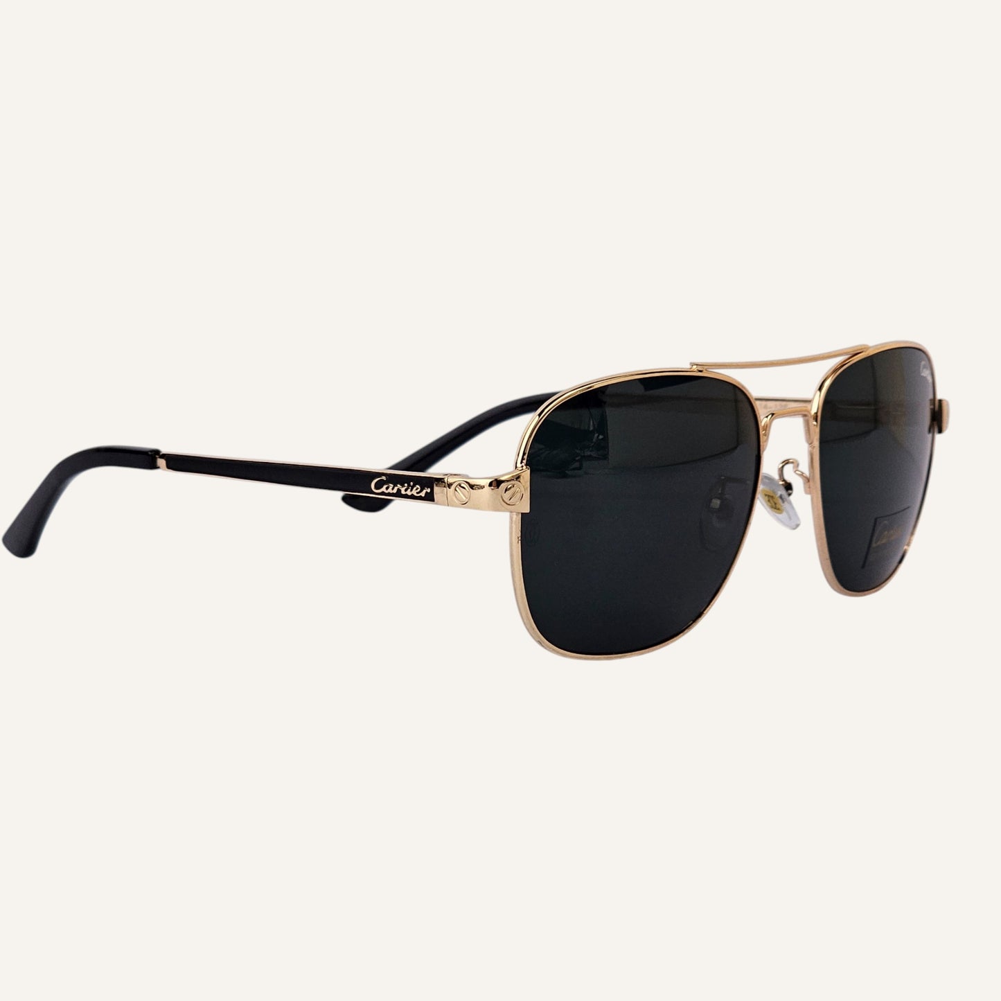 Aviator - Cartier - Gold/Black - T8200603 - Unisex