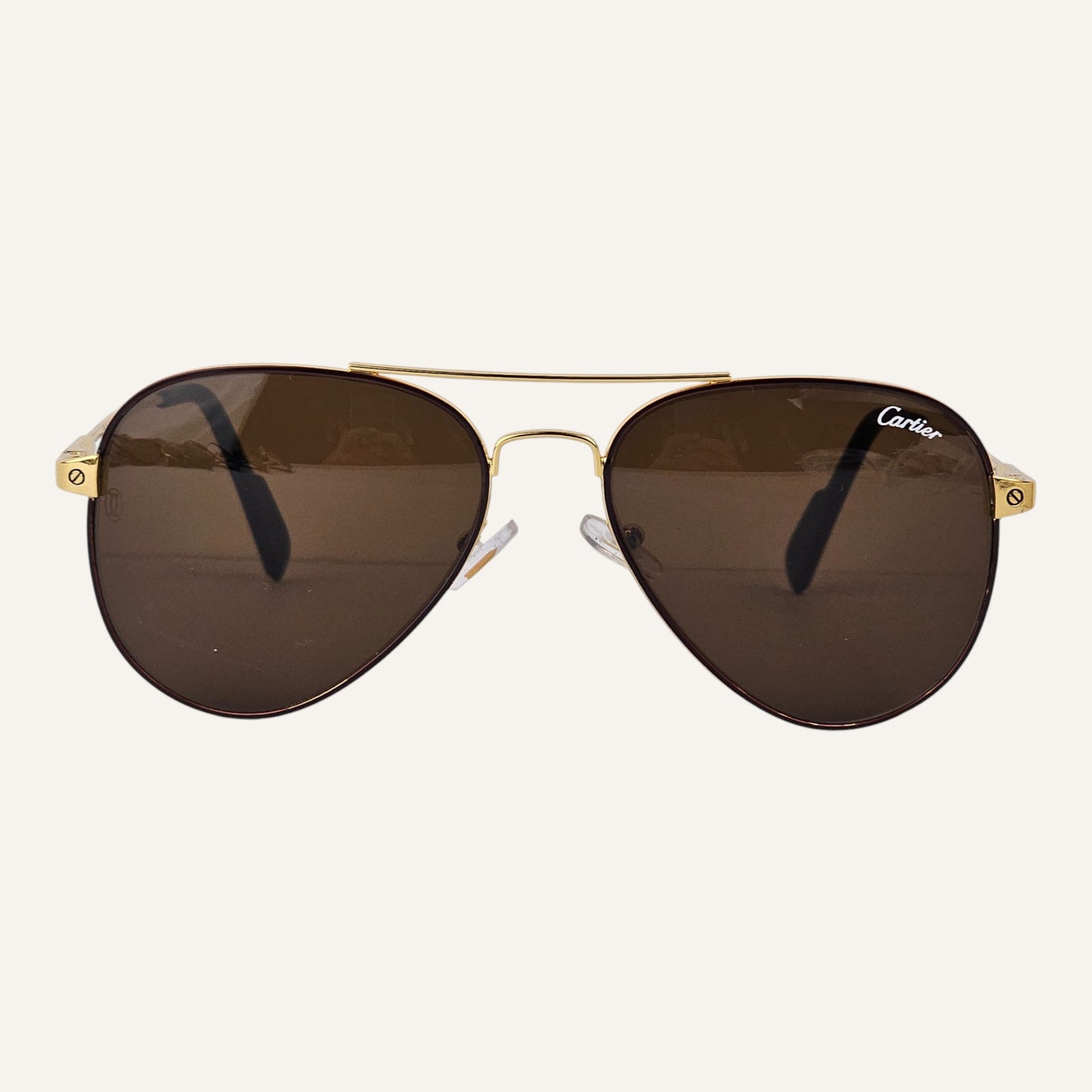 Classic Aviator - Cartier - Gold/Brown - T8200708 - Unisex