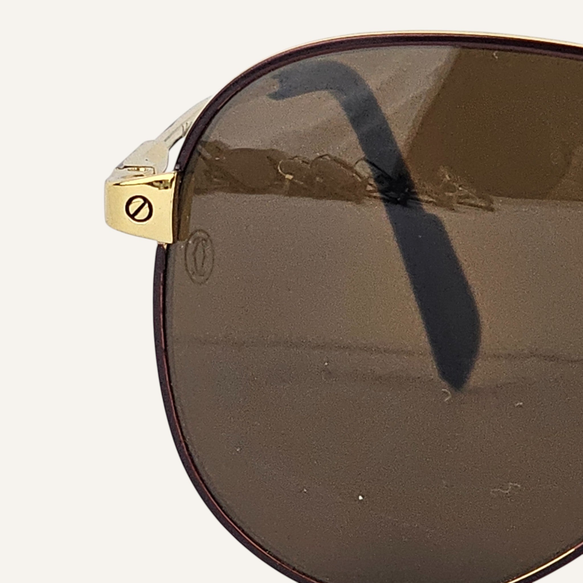 Classic Aviator - Cartier - Gold/Brown - T8200708 - Unisex