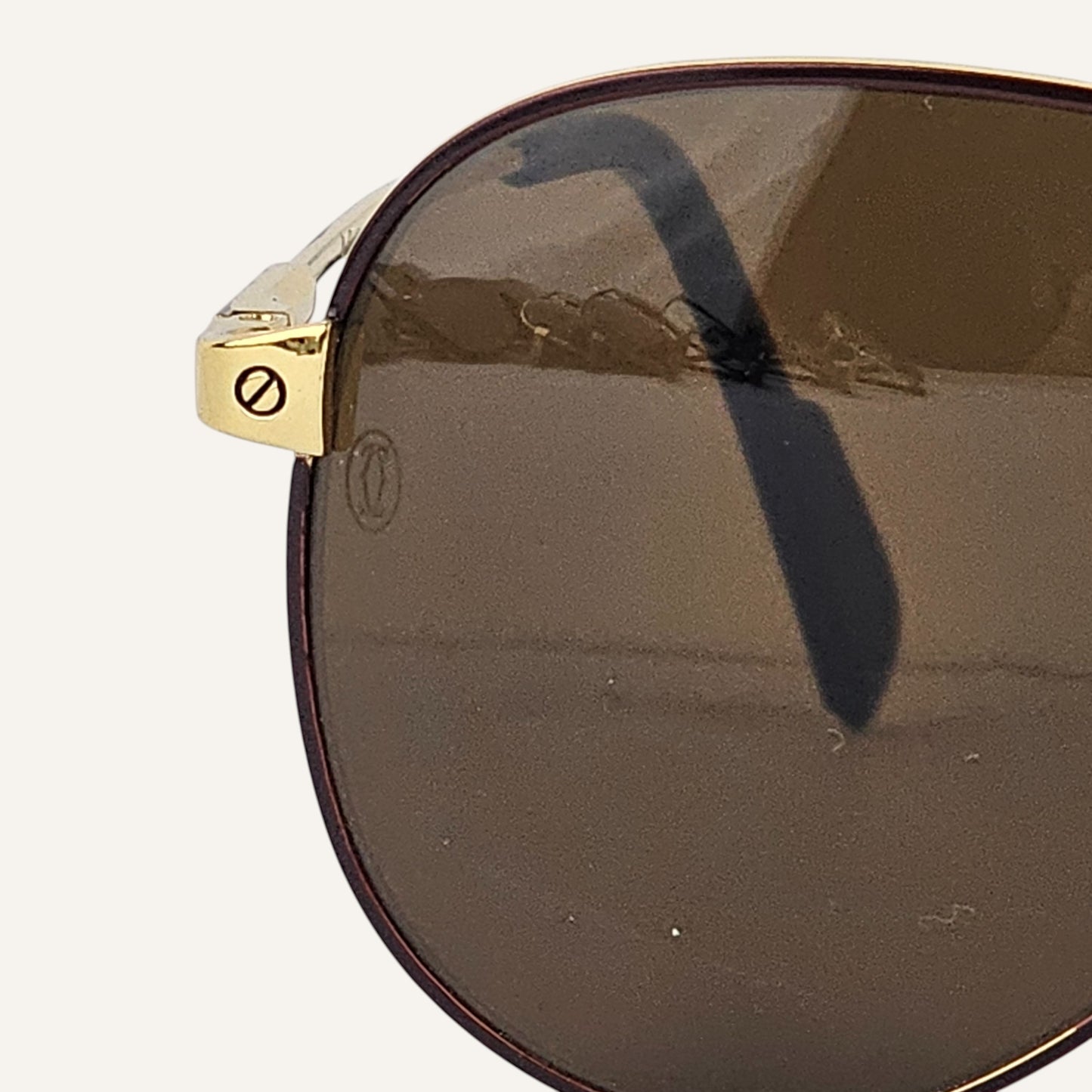 Classic Aviator - Cartier - Gold/Brown - T8200708 - Unisex
