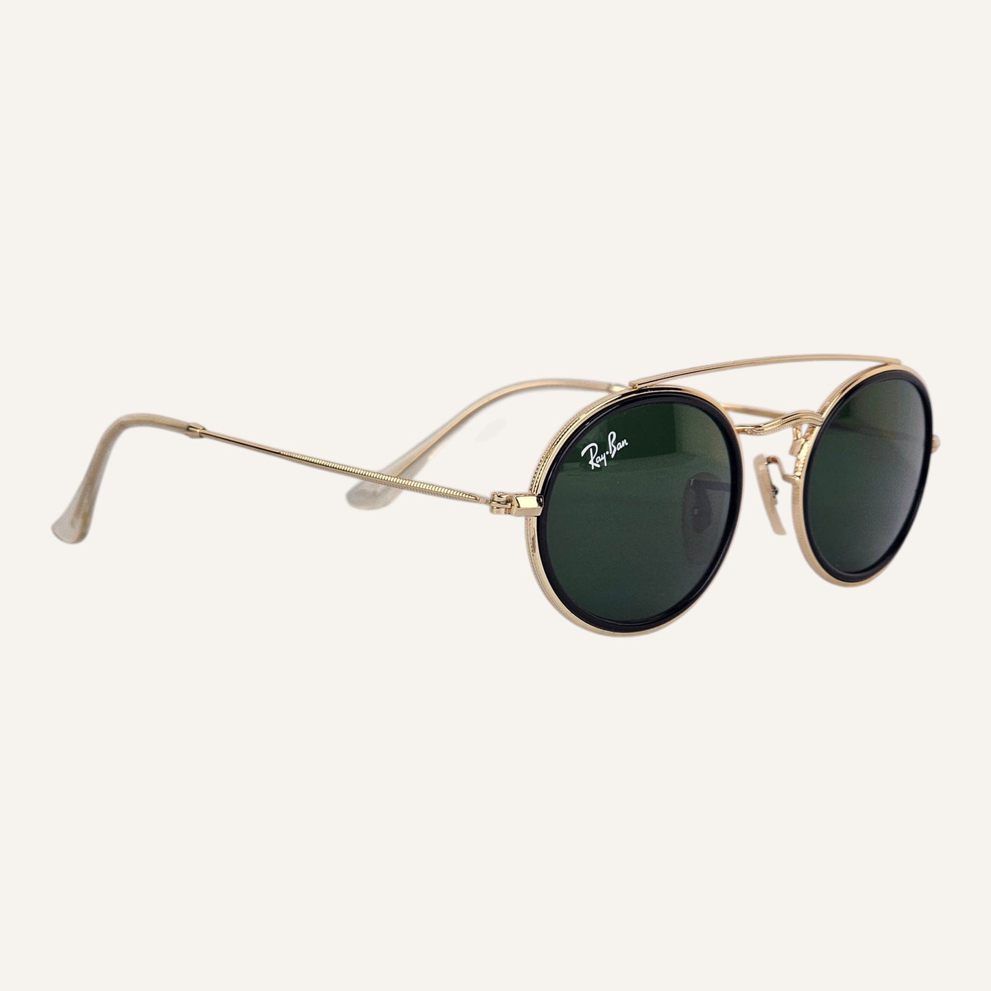 Oval Double Bridge - RB - 3847 - Gold - Unisex