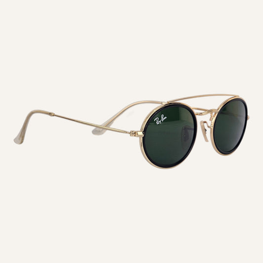 Oval Double Bridge - RB - 3847 - Gold - Unisex