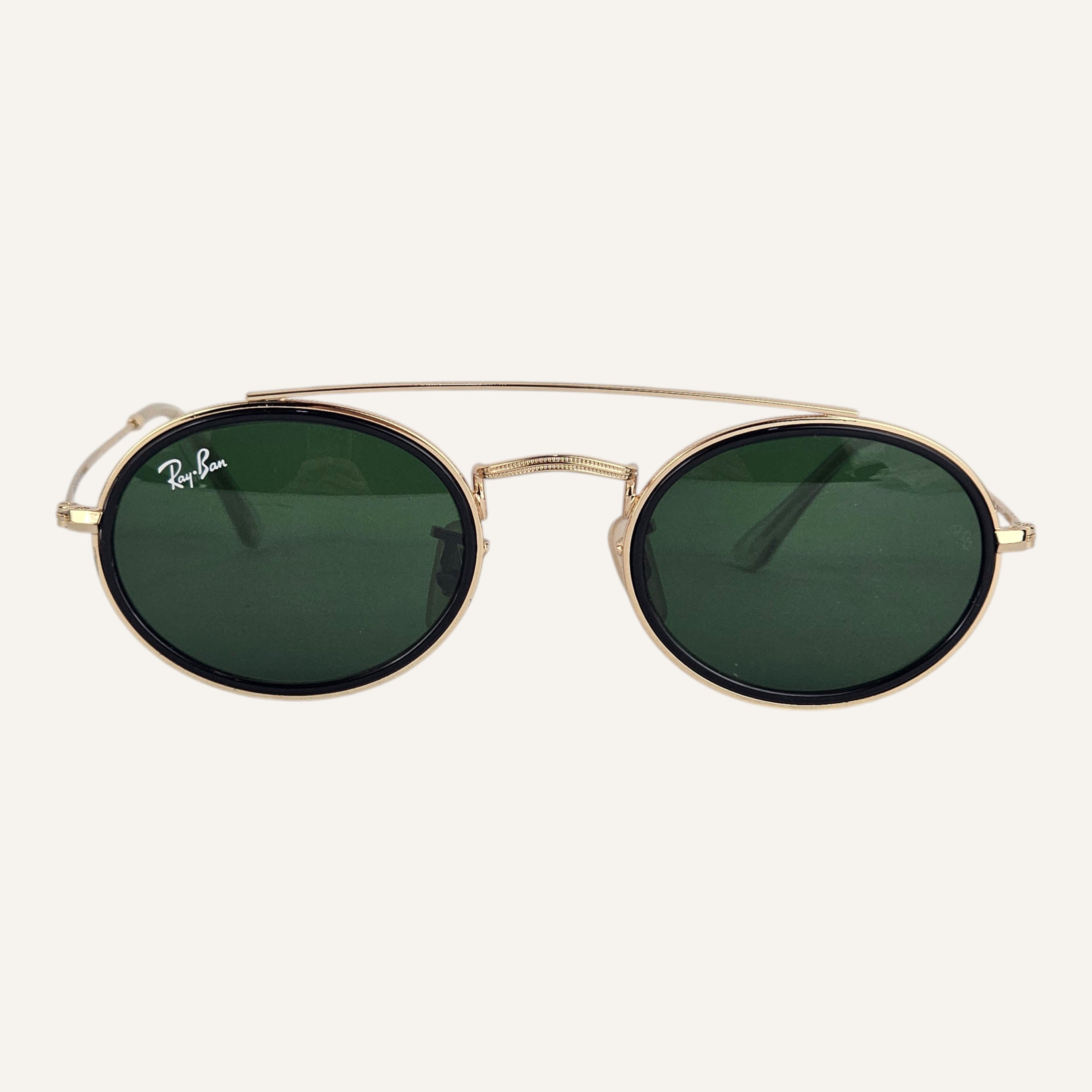 Oval Double Bridge - RB - 3847 - Gold - Unisex