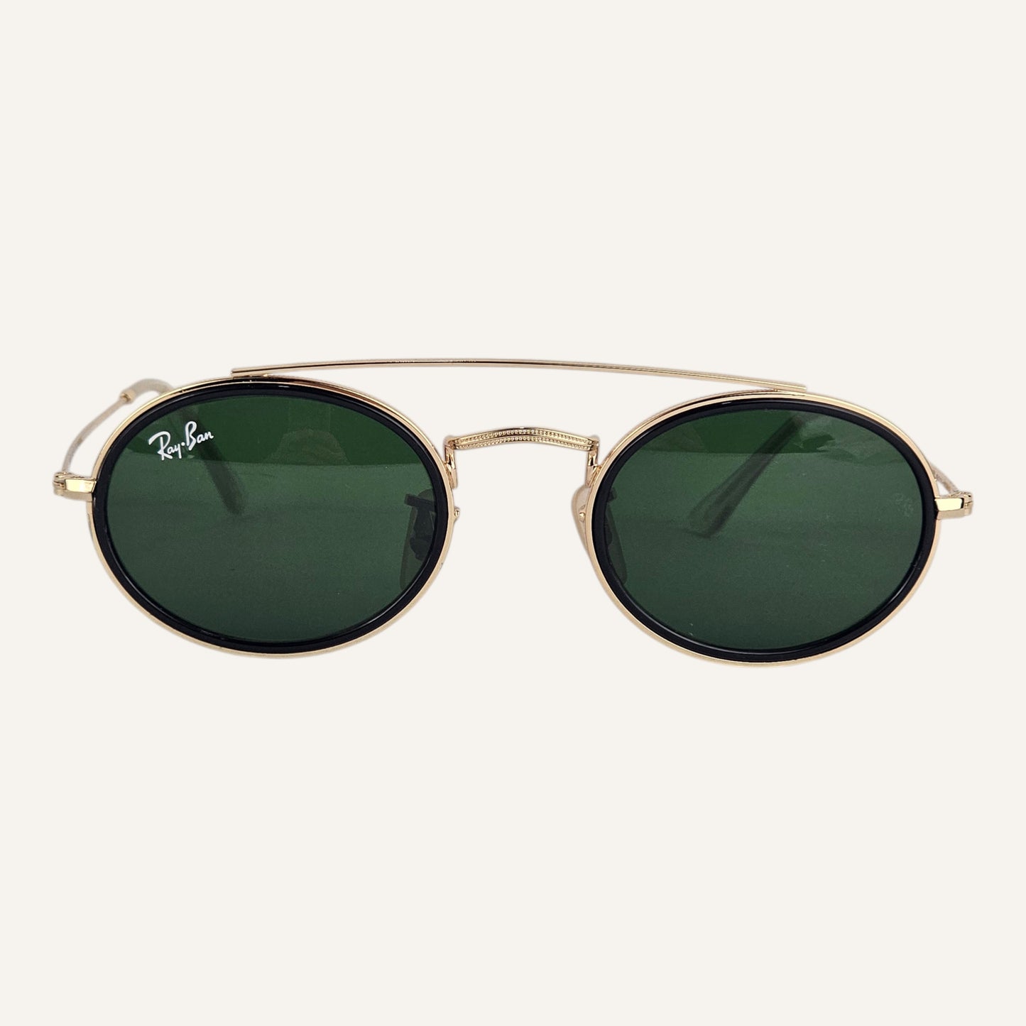Oval Double Bridge - RB - 3847 - Gold - Unisex