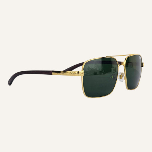 High Aviators - Cartier - Gold/Green - CA25811