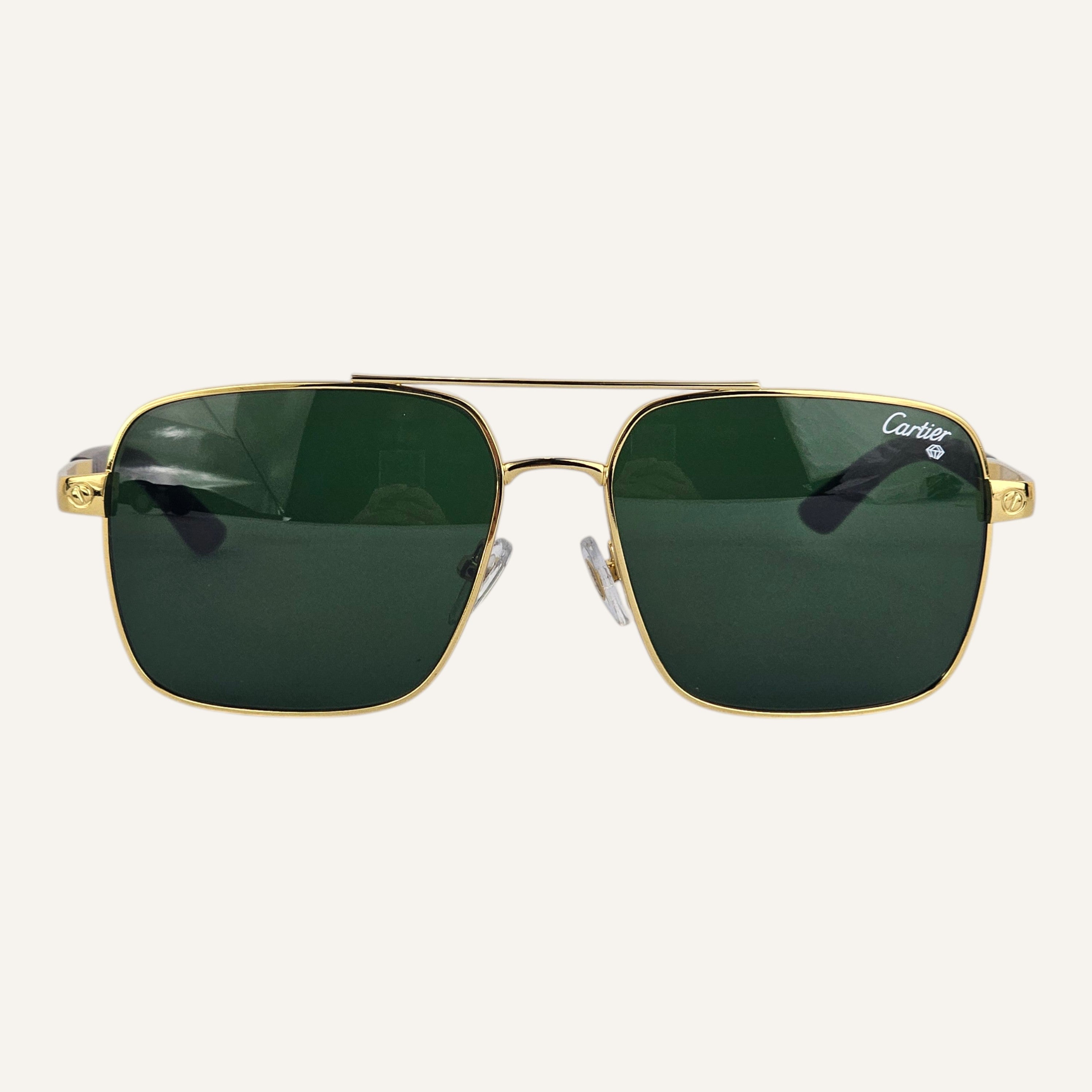 High Aviators - Cartier - Gold/Green - CA25811