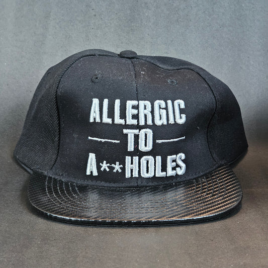 Allergic to A**holes - White/Black - Snapback