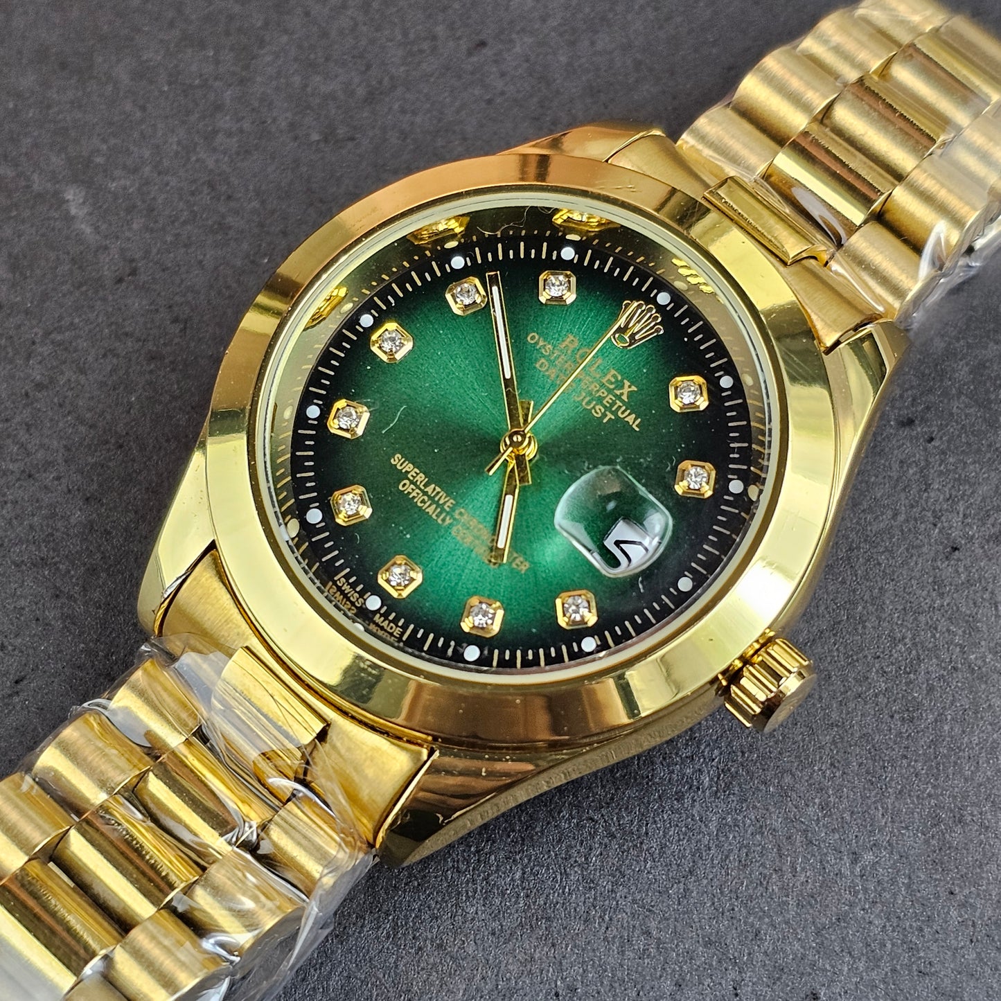 Rolex Oyster Perpetual - Gold - Gold Metal Chain