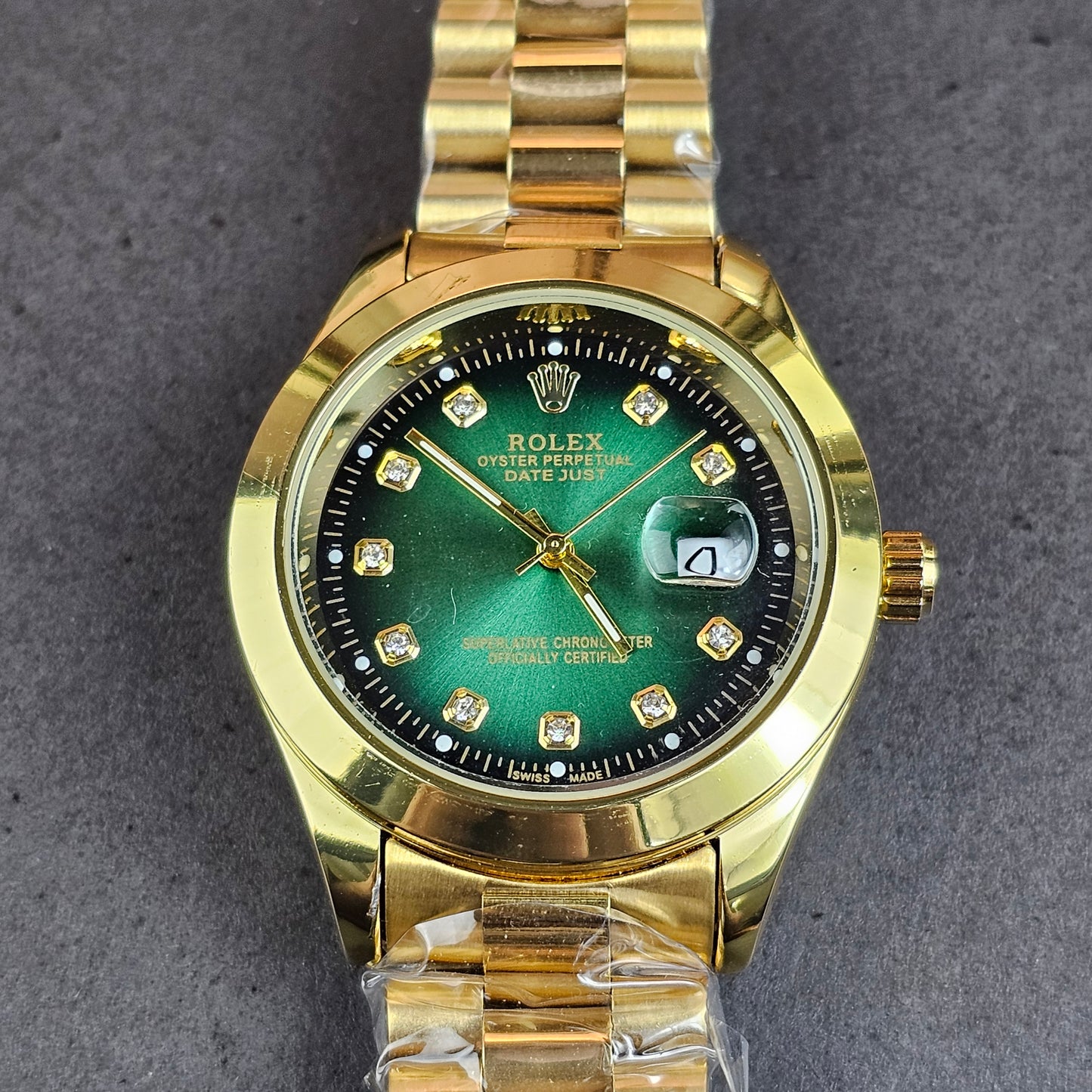 Rolex Oyster Perpetual - Gold - Gold Metal Chain
