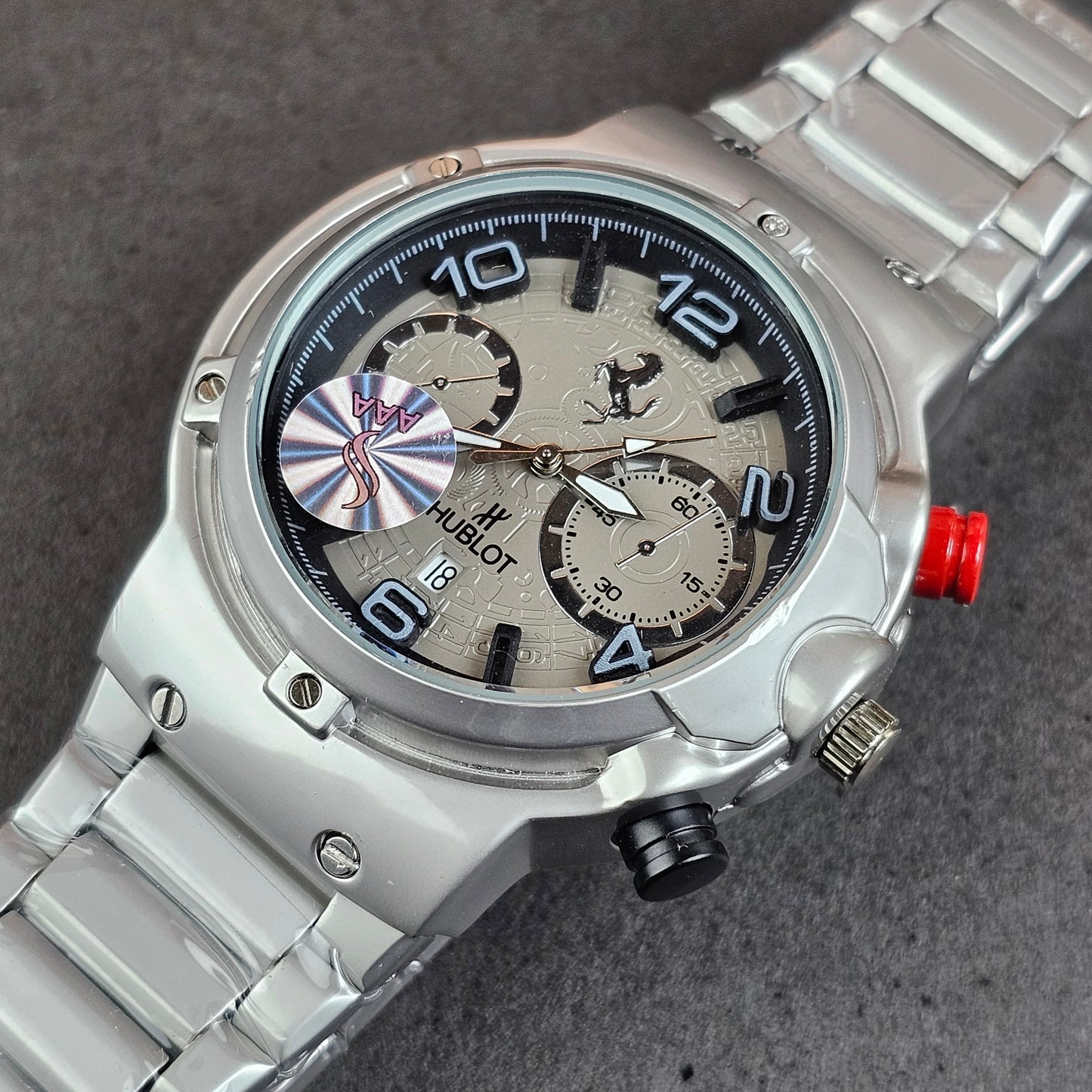Hublot x Ferrari - Silver - Silver Metal Chain