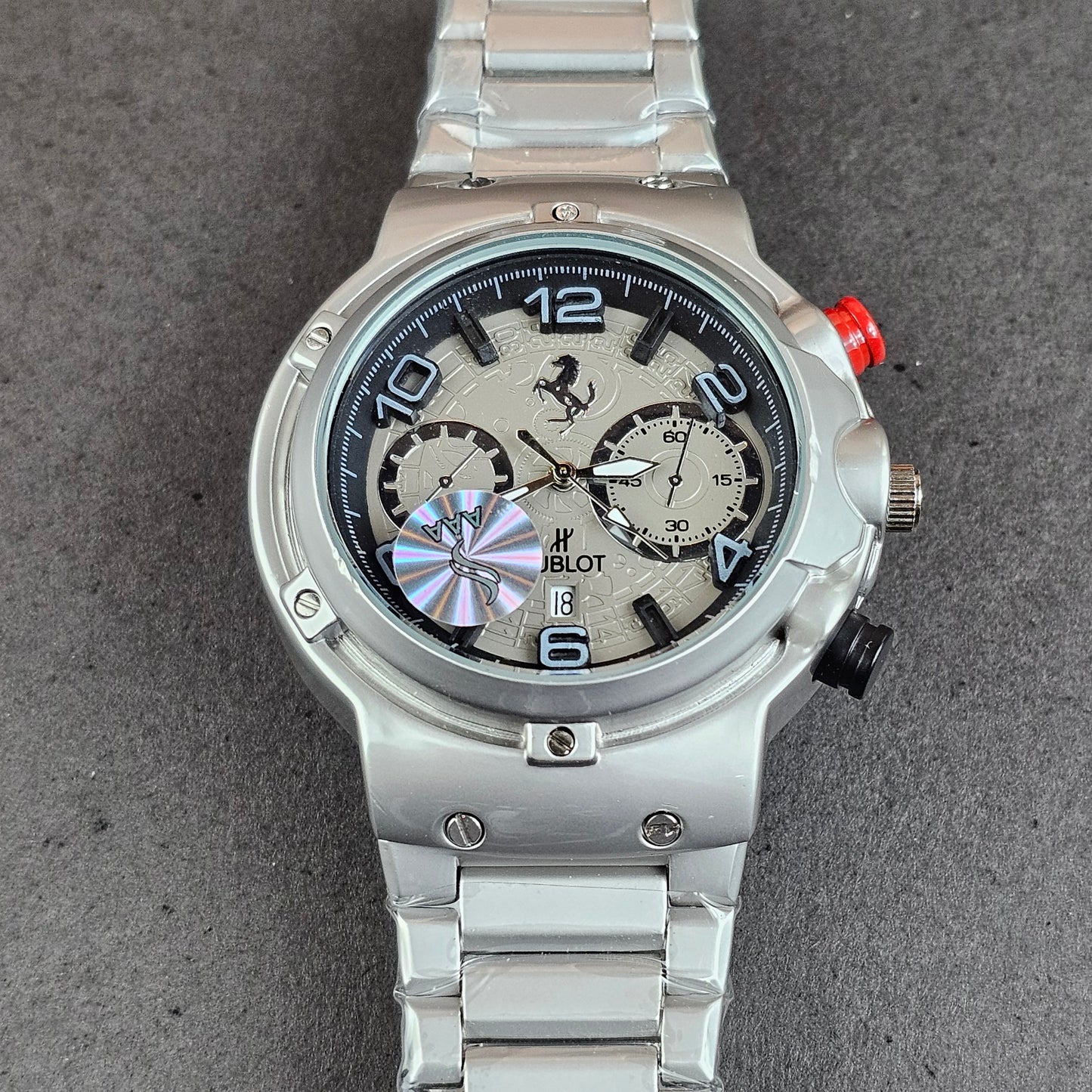 Hublot x Ferrari - Silver - Silver Metal Chain